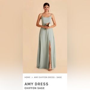 Birdy Grey AMY dress chiffon Sage XS. Only worn 1x. Dry cleaned.